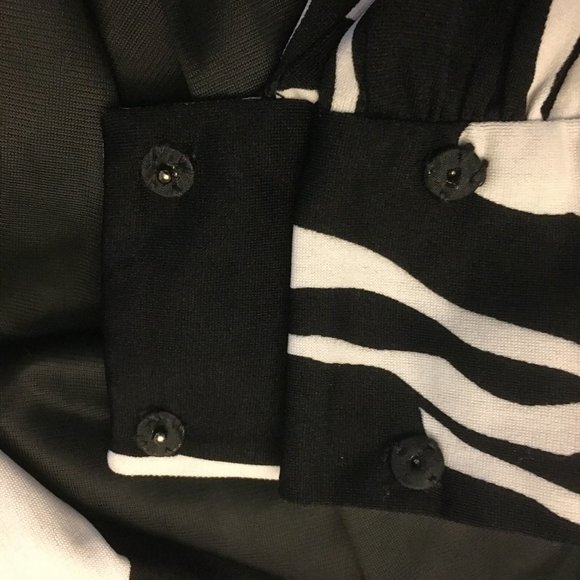 Vintage ✨ MISS BLACKWELL Long Sleeve Pop-Art Secretary Dress - Picture 12 of 16